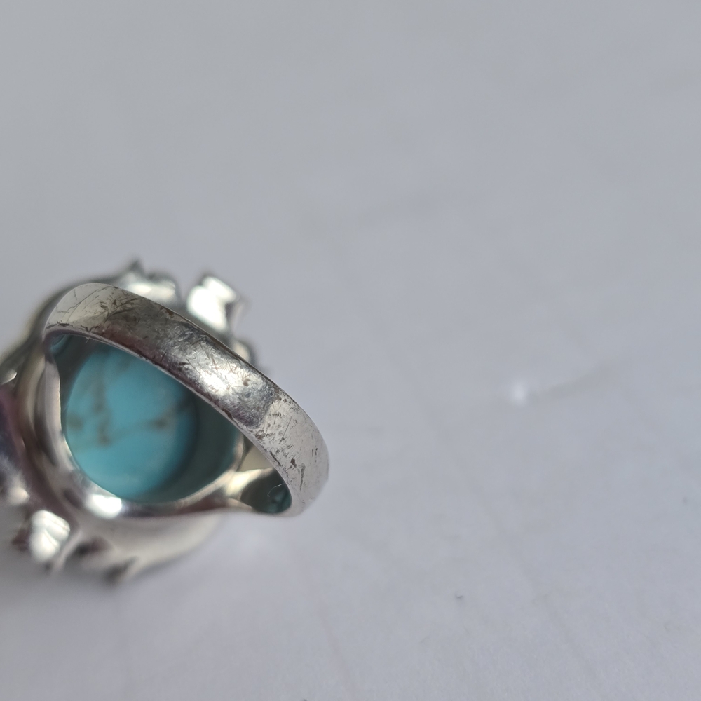 Faux Turquoise Statement Ring 7 - image 5